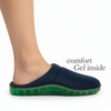 Remedy Health Unisex Gel Slippers - Blue