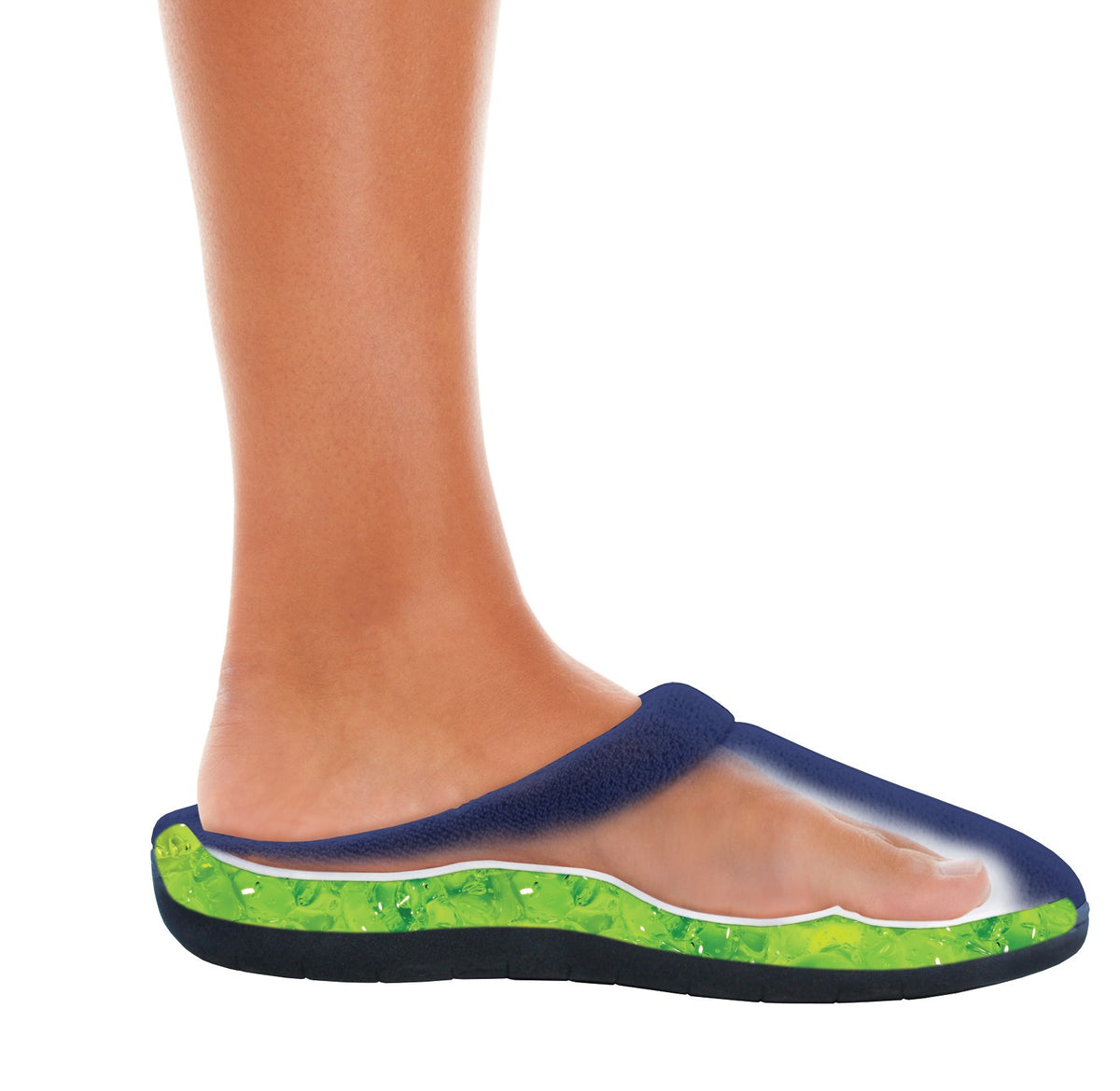 Remedy Health Unisex Gel Slippers Blue