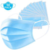 3-Ply Disposable Protective Face Masks - 50 per pack.