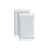 Two white heat patches on a white background